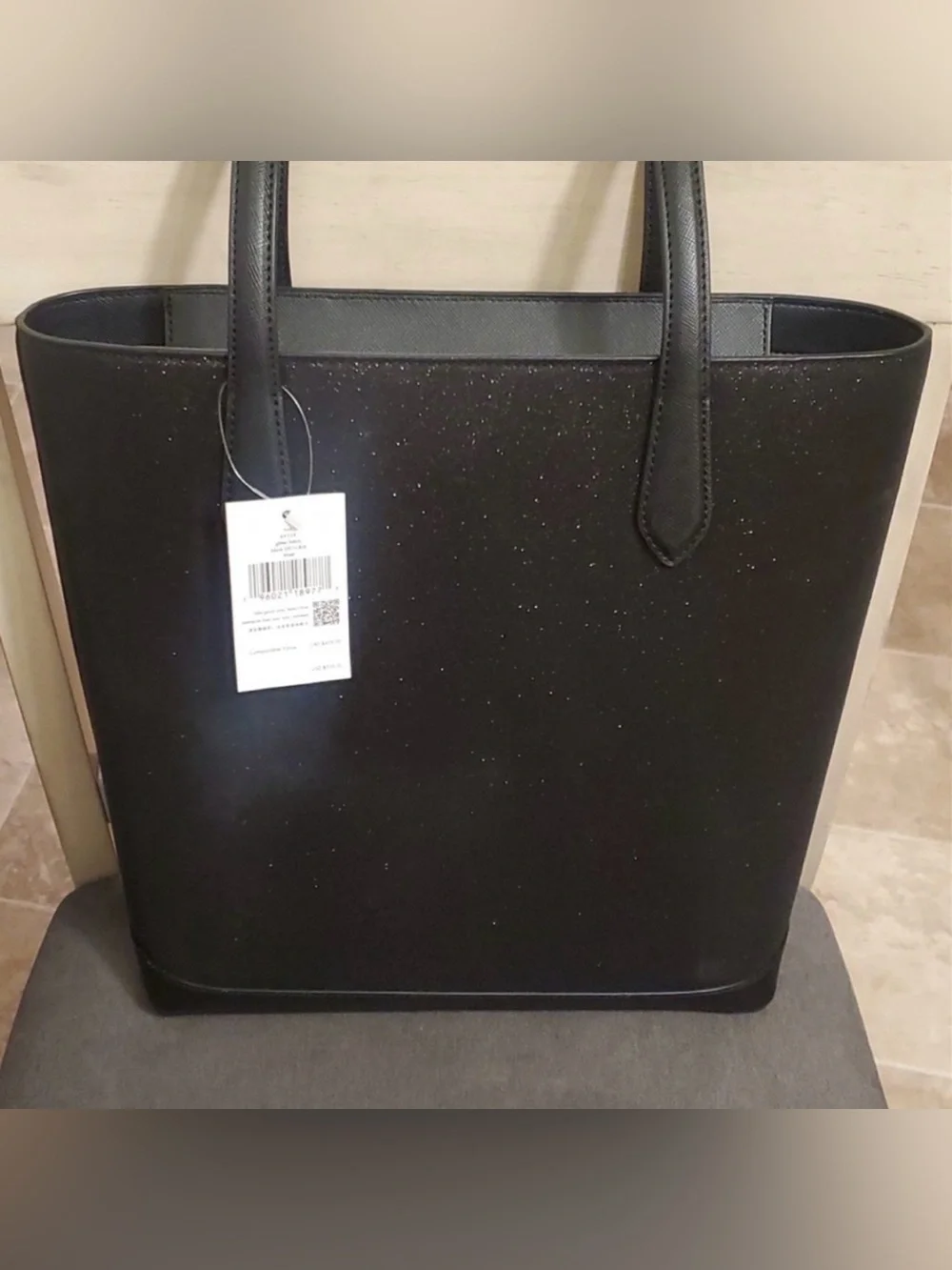 Kate Spade Black Tinsel Tote